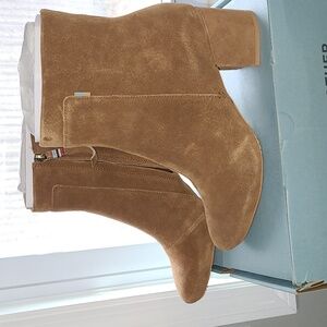 Toms brown suede booties